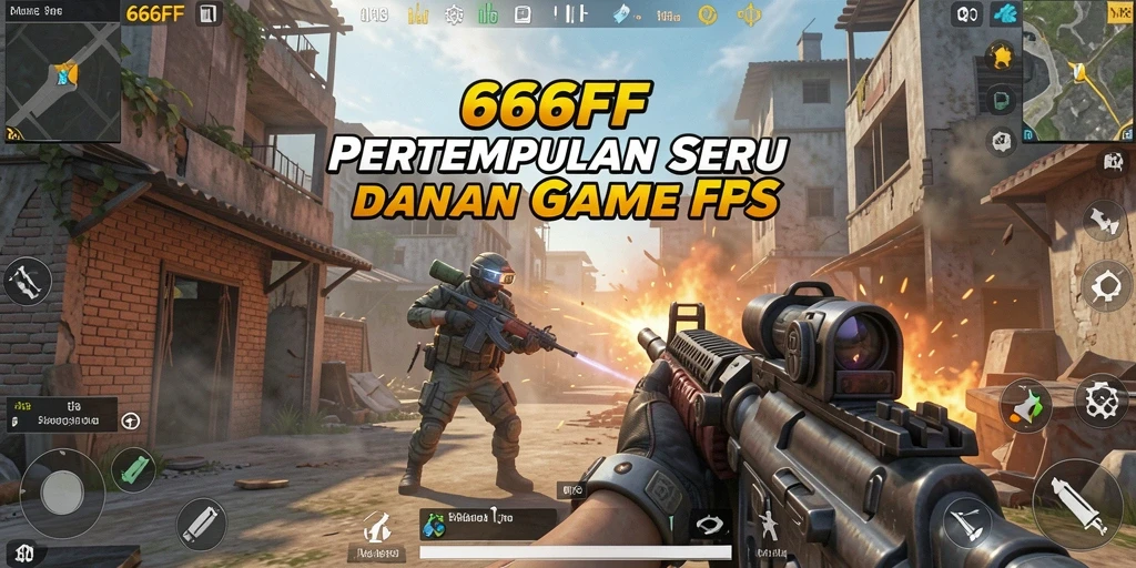 Screenshot gameplay <strong>666FF</strong> yang menunjukkan aksi tembak-menembak yang seru.