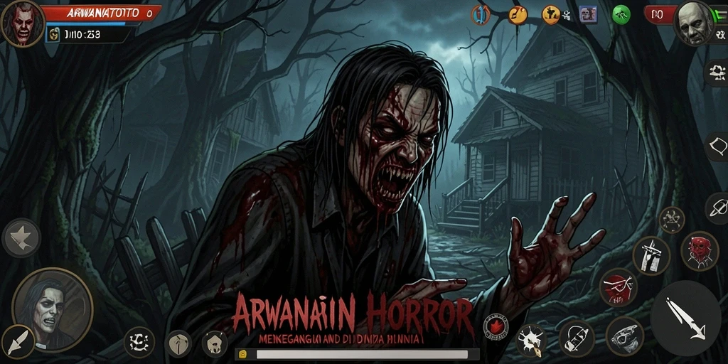 Tangkapan layar dari gameplay ARWANATOTO yang menegangkan.