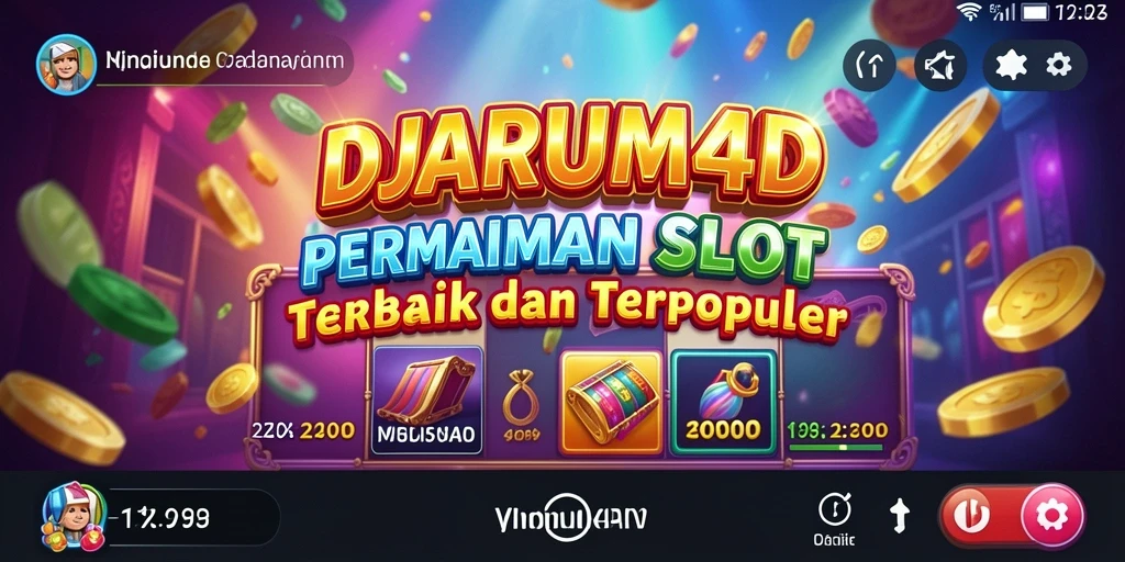 Tampilan gameplay Slot DJARUM4D yang menarik dan penuh warna.