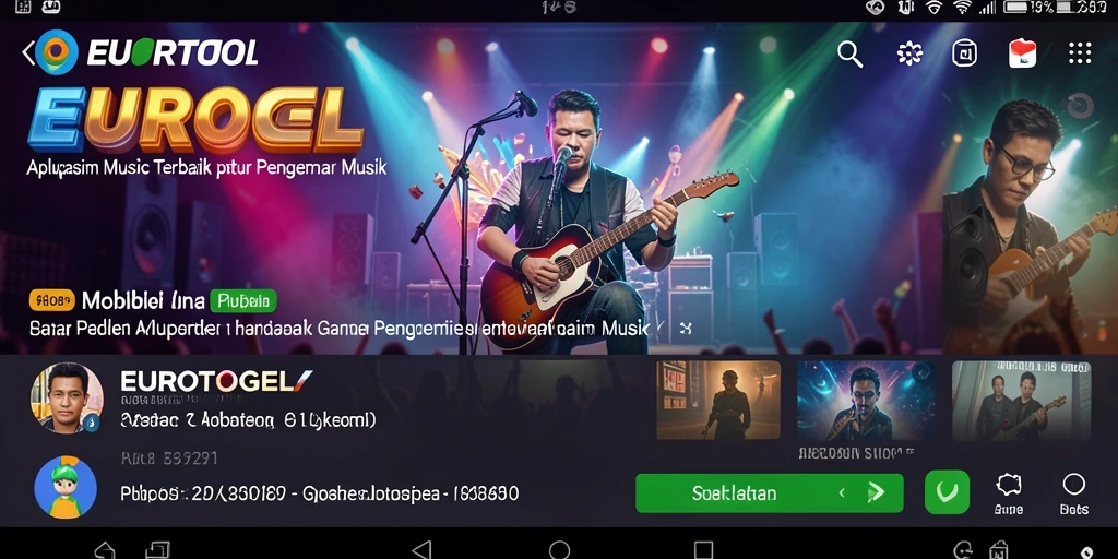 Tampilan screenshot EUROTOGEL menampilkan fitur musik interaktif yang menarik.