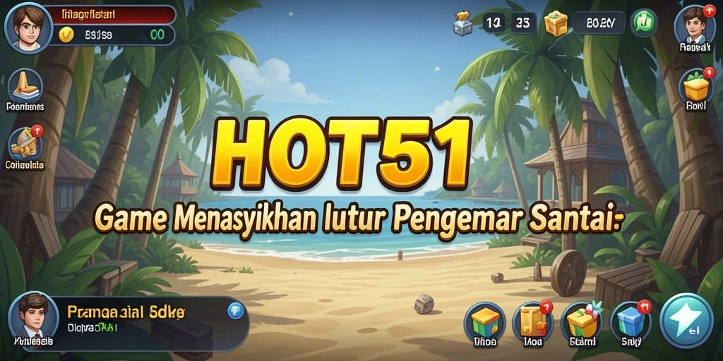 Screenshot utama HOT51 menampilkan karakter yang berkembang dan gameplay yang menarik.
