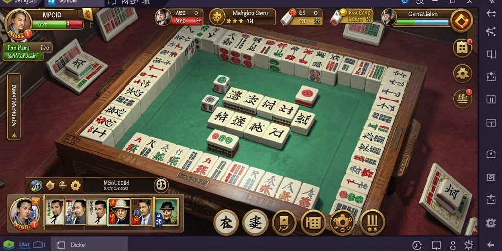 Tampilan permainan Mahjong pada MPOID dengan grafis yang menarik.