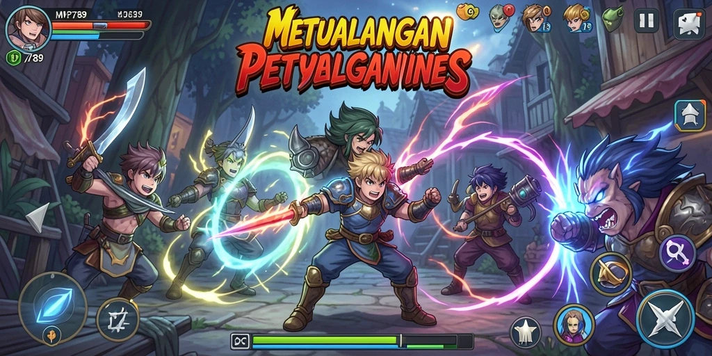 Tampilan gameplay seru dan karakter Anime ikonik di MVP789.