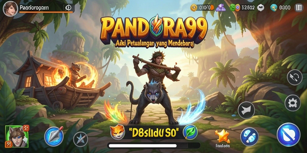 Gameplay menegangkan di PANDORA99 dengan efek visual yang menakjubkan.