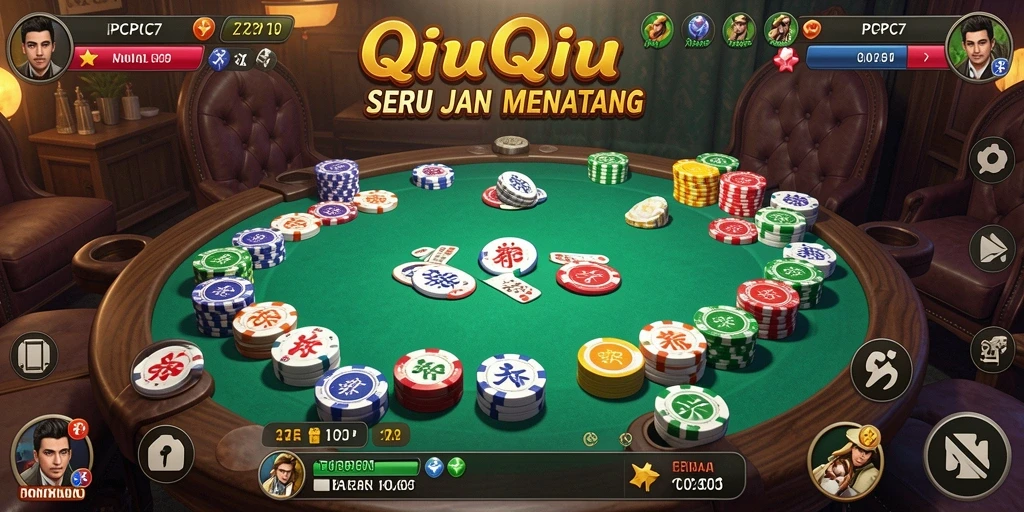 Screenshot menunjukkan gameplay seru QiuQiu pada PCPC7.