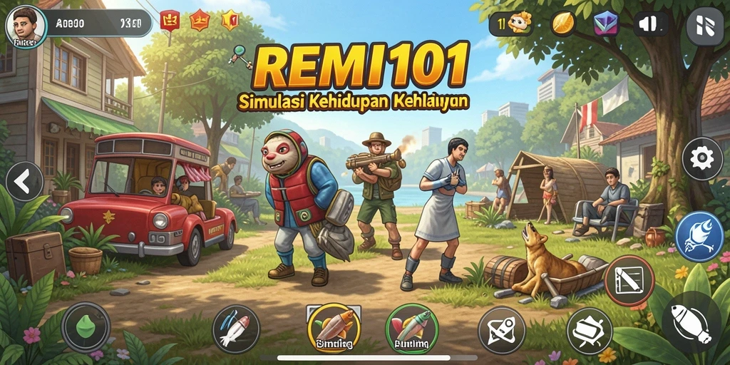 Gameplay REMI101 yang seru dan interaktif.