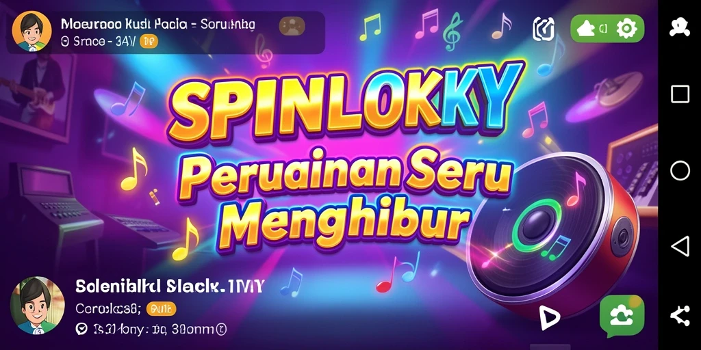 Gameplay SPINLUCKY yang penuh warna dan dinamis.