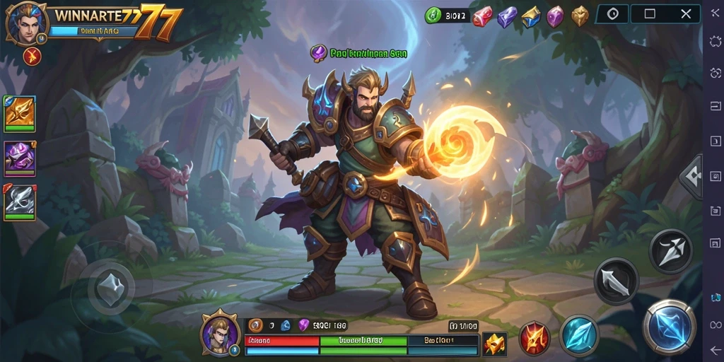 Screenshot WINRATE777 menampilkan aksi gameplay ARPG yang intens dan mengasyikkan.
